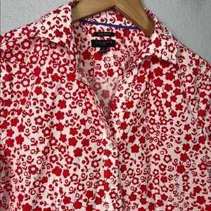 Talbots‎ Red Floral Women's Shirt